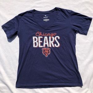 Chicago Bears Fanatics V-Neck Short Sleeve Women’s MEDIUM